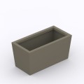 Donica Ekila 11055 malowana na kolor oliwkowy (RAL 7002)