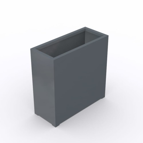 Donica metalowa CUADRO 1737 malowana na kolor antracytowy (RAL 7016)