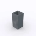 Donica metalowa CUADRO 1336 malowana na kolor antracytowy (RAL 7016)
