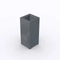 Donica metalowa CUADRO 1337 malowana na kolor antracytowy (RAL 7016)