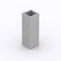 Donica metalowa CUADRO 1339 malowana na kolor szry (RAL 7035)