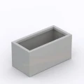 Donica metalowa CUADRO 11055 malowana na kolor szary (RAL 7035)